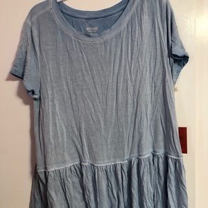 Cute Blue peplum tee